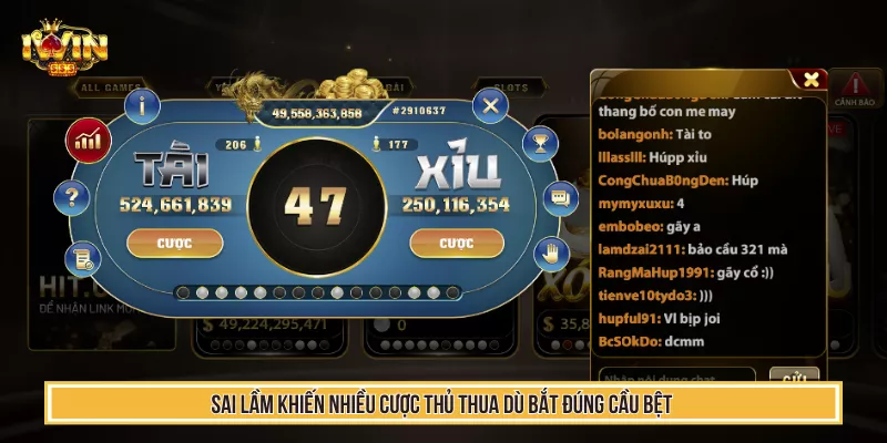 Mẹo Bắt Cầu Bệt Tài Xỉu 99% Bet Thủ Thắng Lớn Nhờ Mẹo Này 4 Sai lầm khiến nhiều cược thủ thua dù bắt đúng cầu bệt